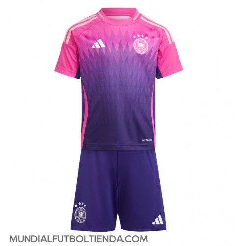 Camiseta Alemania Segunda Equipación Replica Eurocopa 2024 para niños mangas cortas (+ Pantalones cortos)